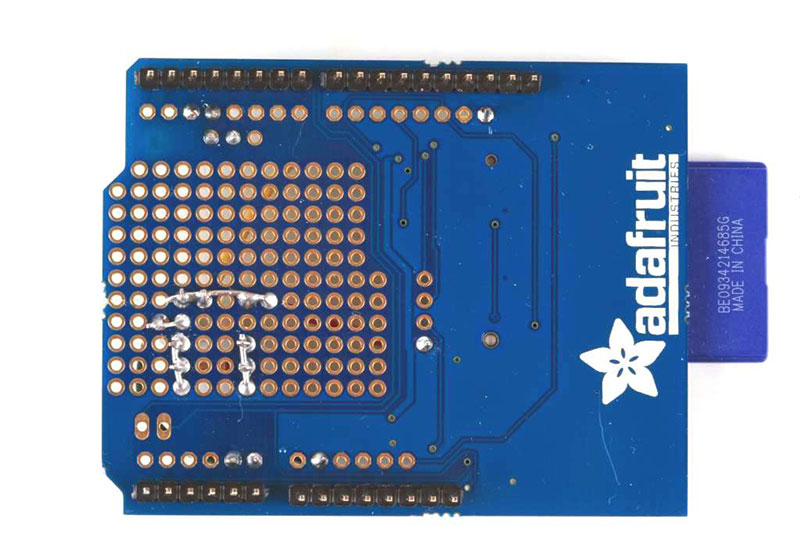 Solder and trim all connections